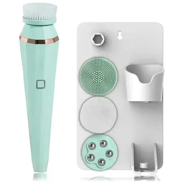 4 - in - 1 Facial Cleansing Brush: Cleanse, Exfoliate & Revitalize Your Skin - Glam Global UKGlam Global UK