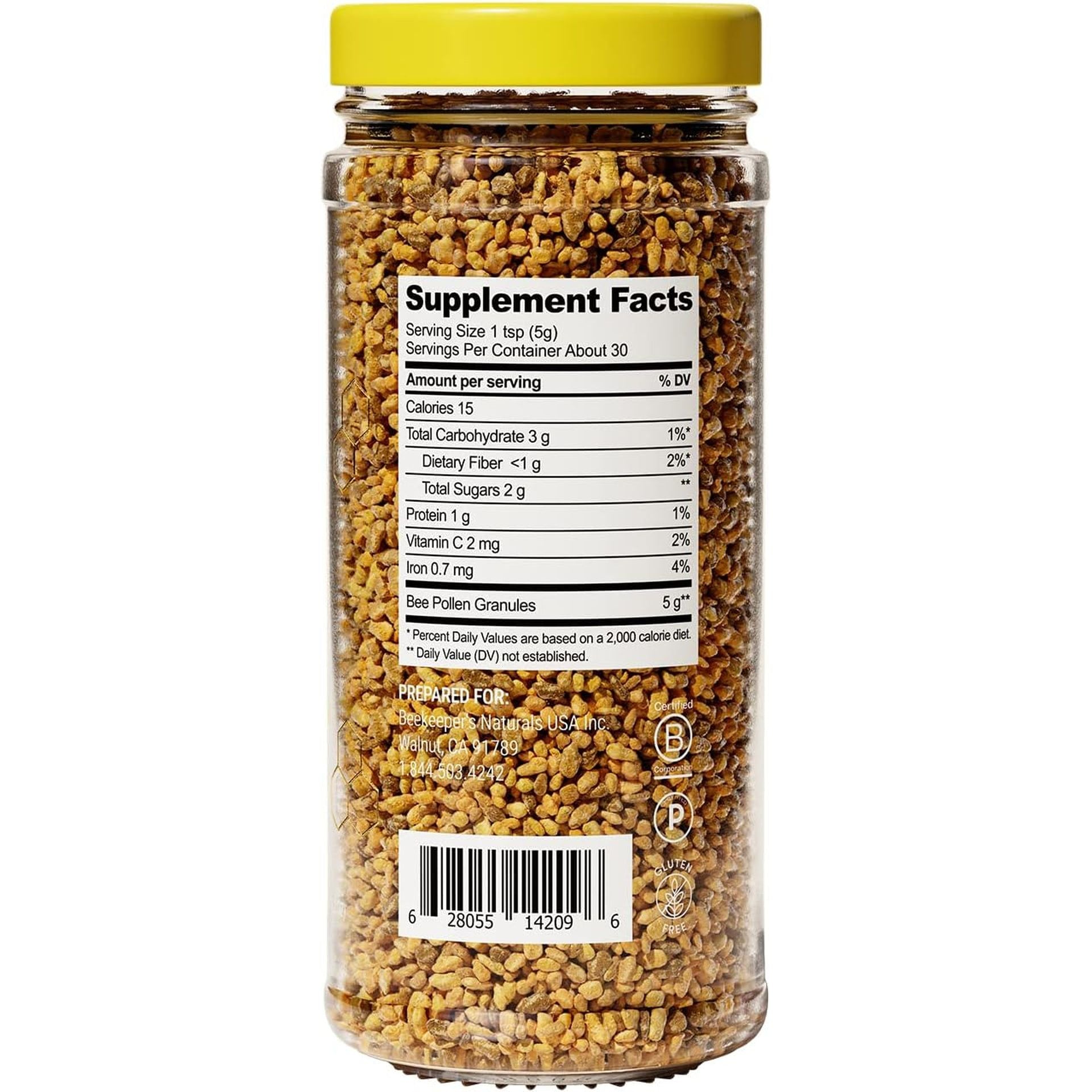 Beekeeper's Naturals Bee Pollen – 150g | Nature’s Multivitamin for Energy & Recovery