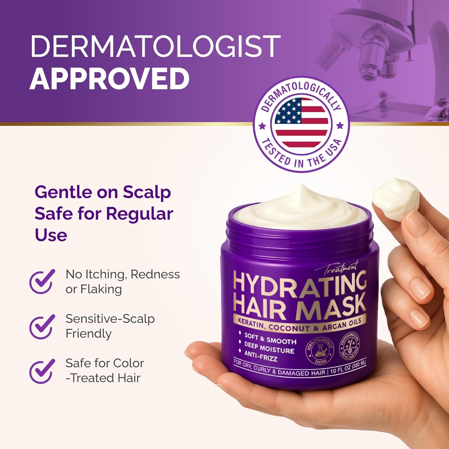 NUTRAHARMONY Hydrating Hair Mask - 100ml | Deep Conditioning Treatment for Dry & Damaged Hair | Repair & Restore Formula
