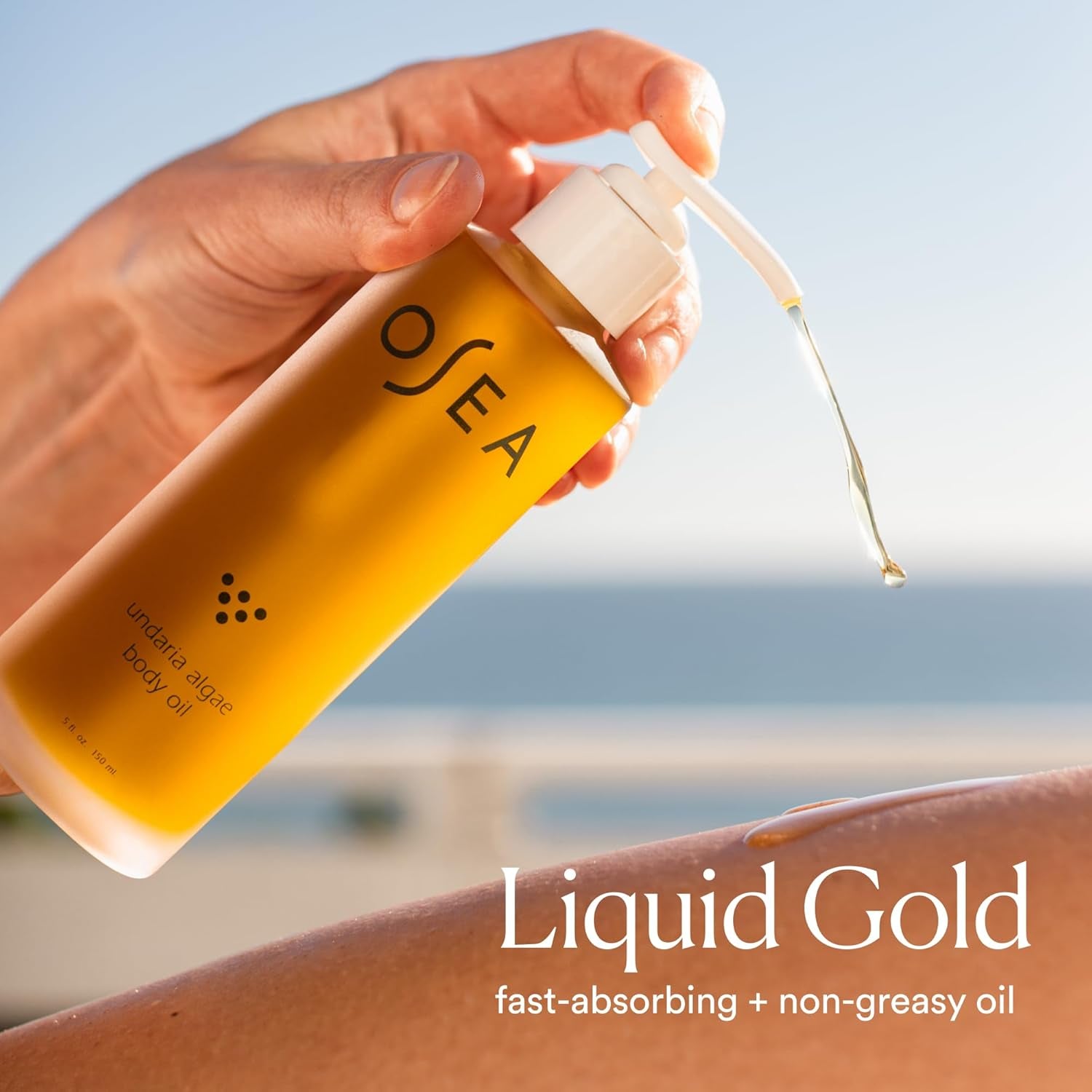 OSEA Undaria Algae Body Oil 5 Oz – Visibly Firming, Deeply Moisturizing, Instantly Improve Elasticity, Clean Lightweight Non-Greasy Hydration, Vegan & Cruelty-Free Seaweed Skincare