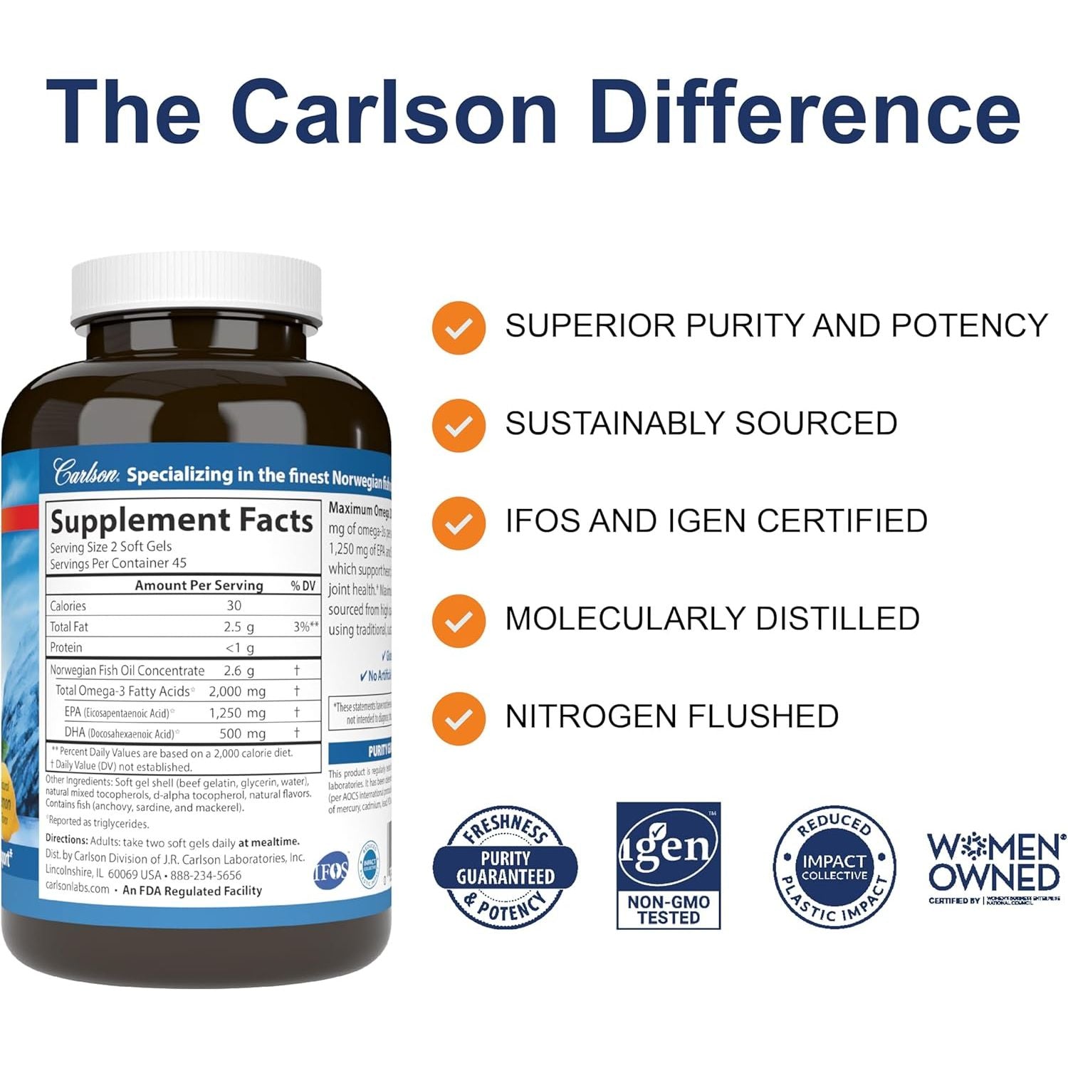 '- Maximum Omega 2000, 2000 Mg Omega-3S, Healthy Heart, Brain Function & Vision Support, Lemon, 90 Soft Gels