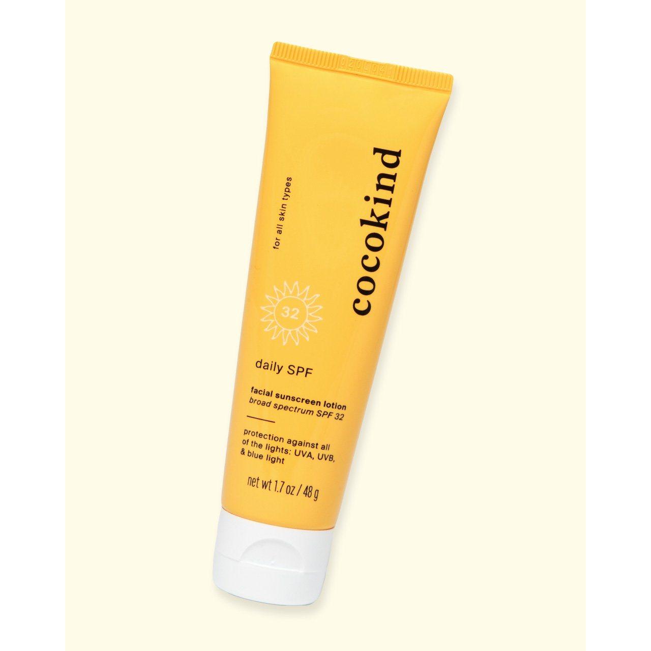 Cocokind Daily SPF 32 – 50ml | Protector solar mineral ligero para protección contra rayos UV y luz azul
