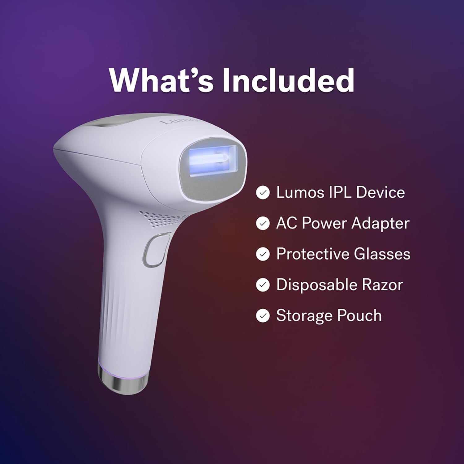 MICHAEL TODD BEAUTY - LUMOS Laser IPL Hair Removal Device for Women and Men, 50°F Coolmax Technology, 999,999 Flashes, 3 in 1 with Skin Sensor for Nearly Painless, Permanent Hair Removal