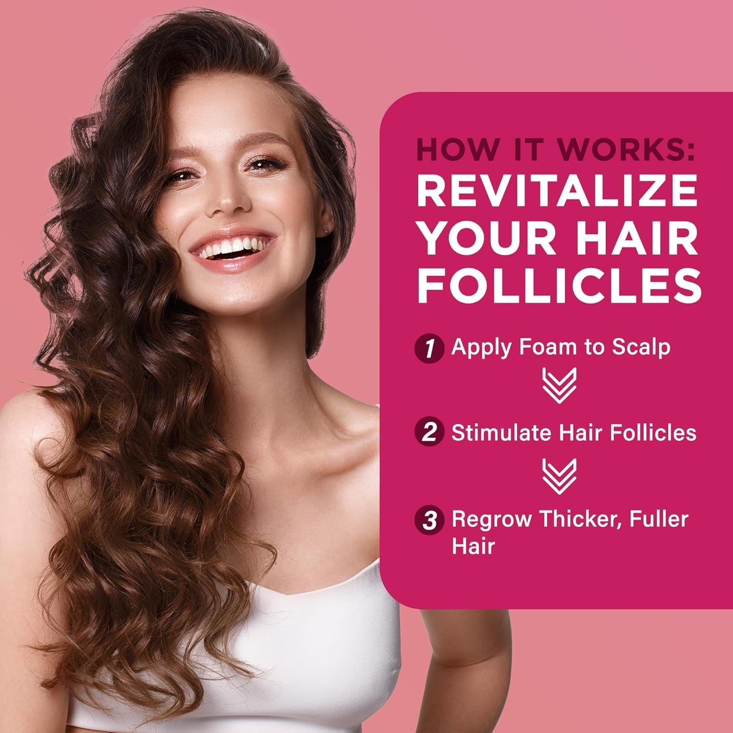 5% Minoxidil Foam for Women Hair Growth: Extra Strength Hair Regrowth Treatment – Revitalize Hair Follicles & Regrow Thicker, Fuller Hair – Hair Loss Solution