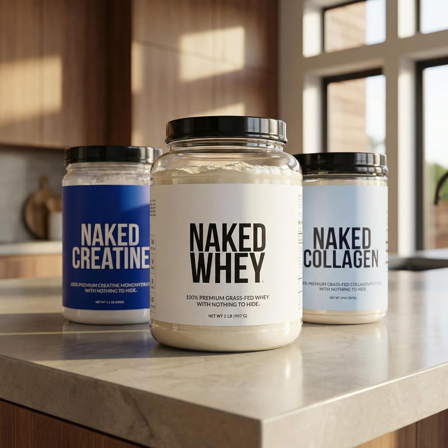 NAKED Pure Micronized Creatine Monohydrate Powder - NSF Certified, Unflavored, 500G, 1.1Lb Bulk - Vegan, Non-Gmo, Gluten-Free, Soy-Free, No Fillers, Supports Muscle Growth & Strength - 100 Servings