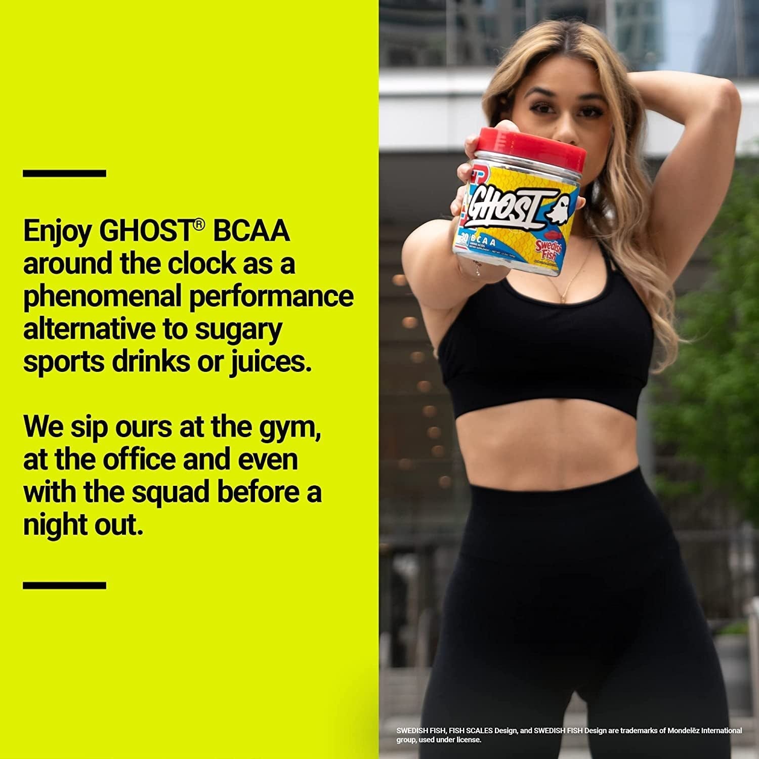 GHOST BCAA – Sour Patch Kids Watermelon – 330g | Epic Flavor & Muscle Recovery