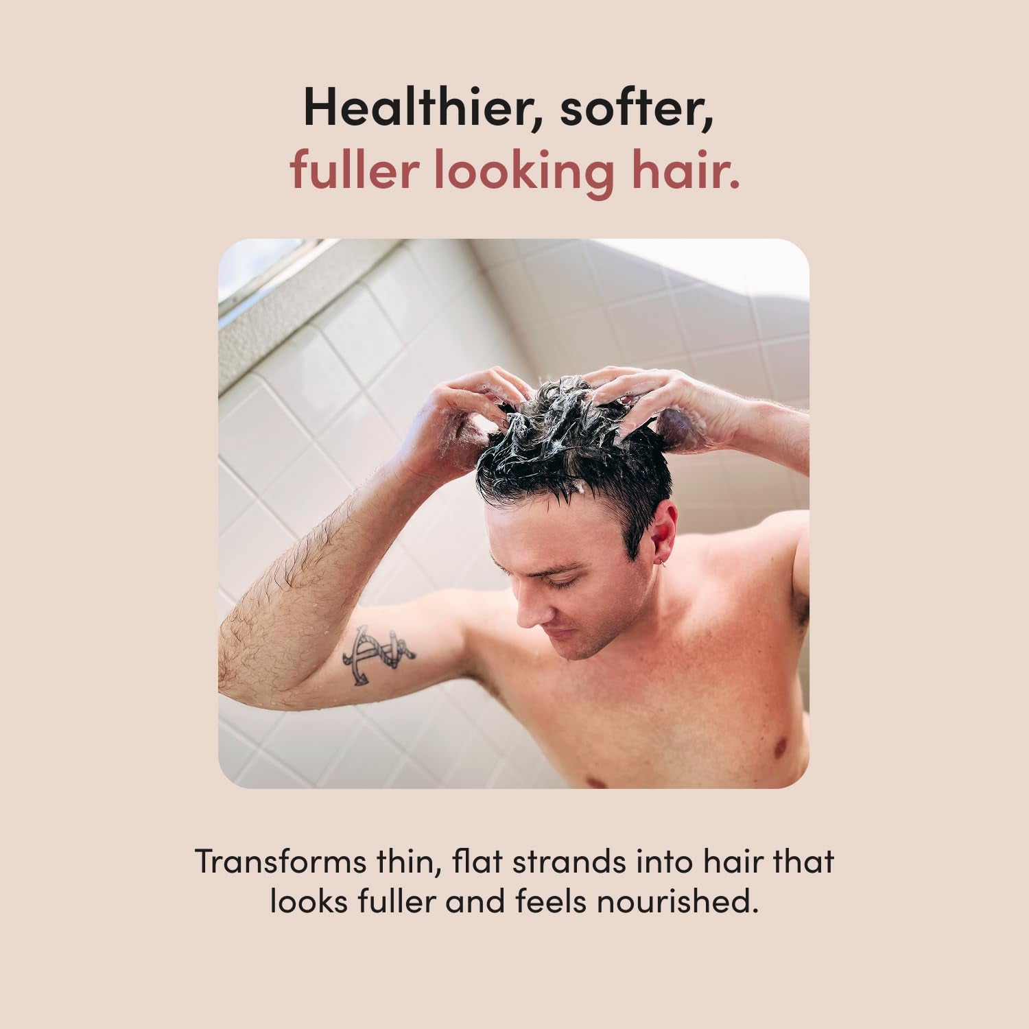 Hims Thick Fix Shampoo & Conditioner Set - Saw Palmetto for Healthy Hair Growth & Thickening - 190ml x 2