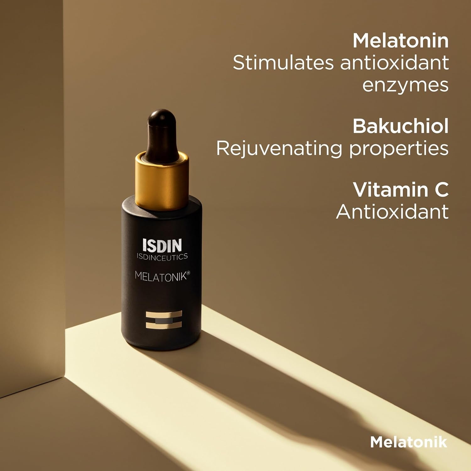 ISDIN Melatonik 3-in-1 Night Serum – 30ml | Repairs, Restores & Brightens While You Sleep
