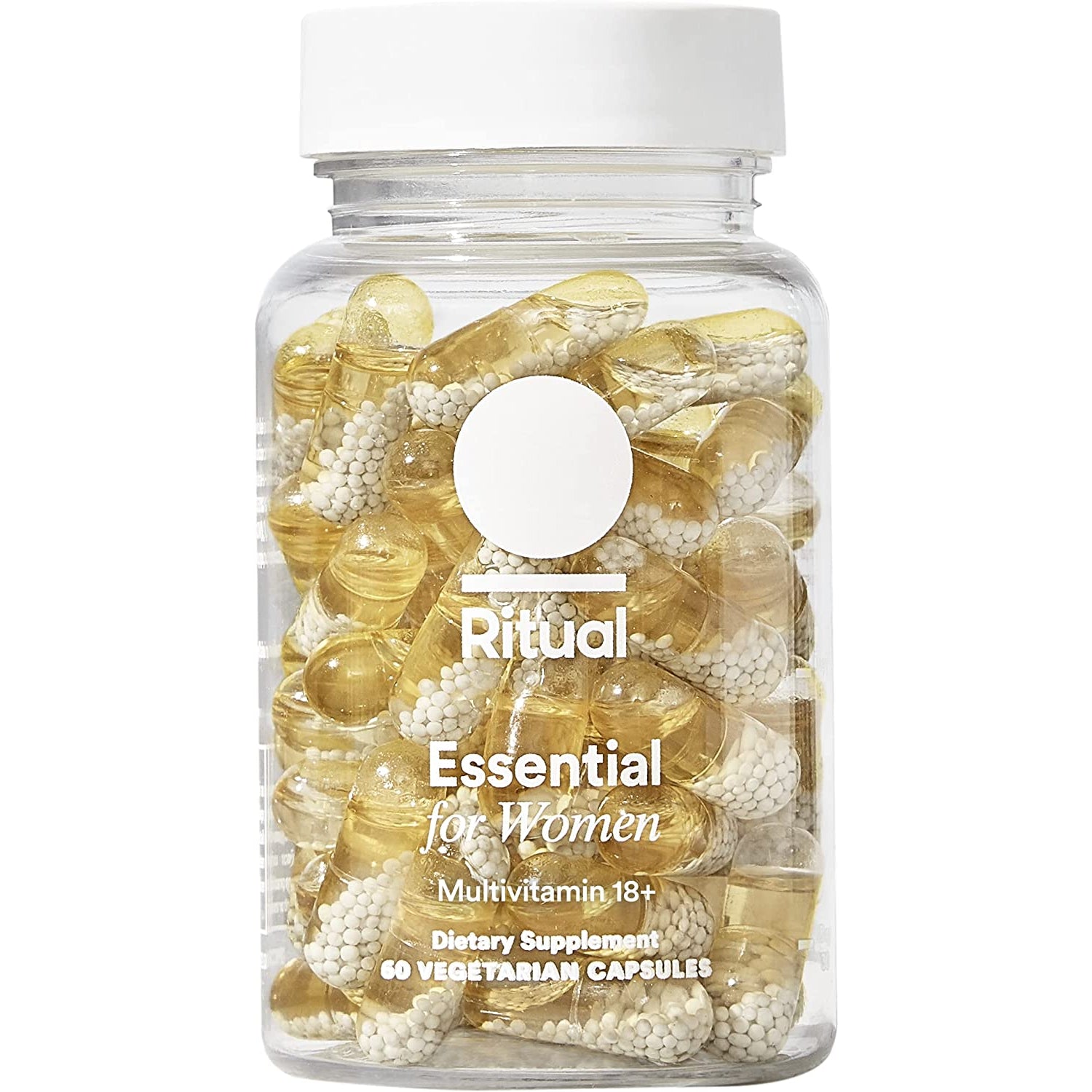 Ritual Essential Women's 18+ Daily Multivitamin – Key Vitamins & Minerals for Energy, Heart, Bone & Brain Health | Clinically Backed | Vegan | USP Verified | Citrus | 60 Capsules (30 Servings)