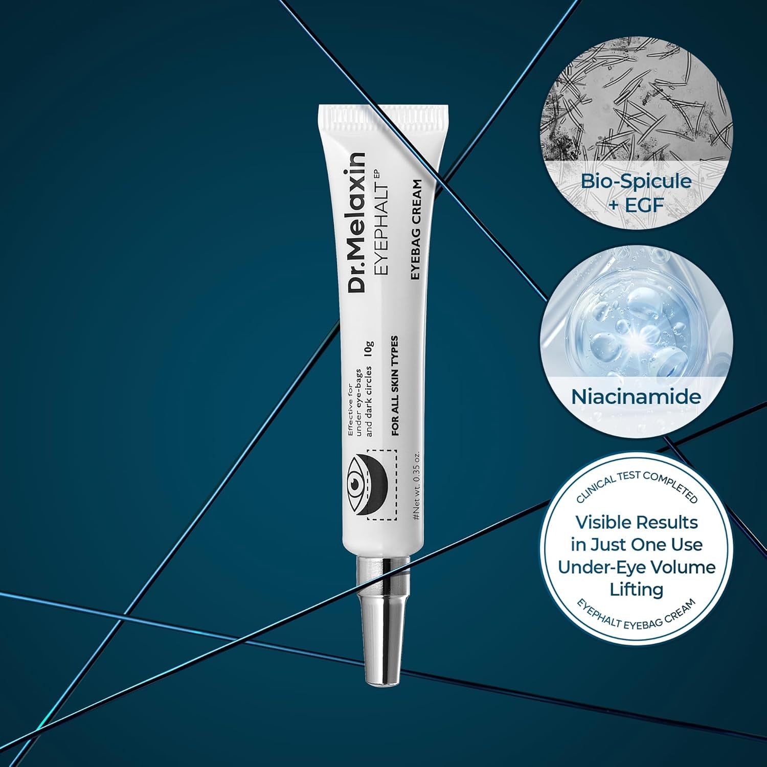 Dr.Melaxin Eyephalt Eye Bag Cream – Intensive Under-Eye Treatment for Puffiness & Dark Circles | 10ml | Korean Skincare