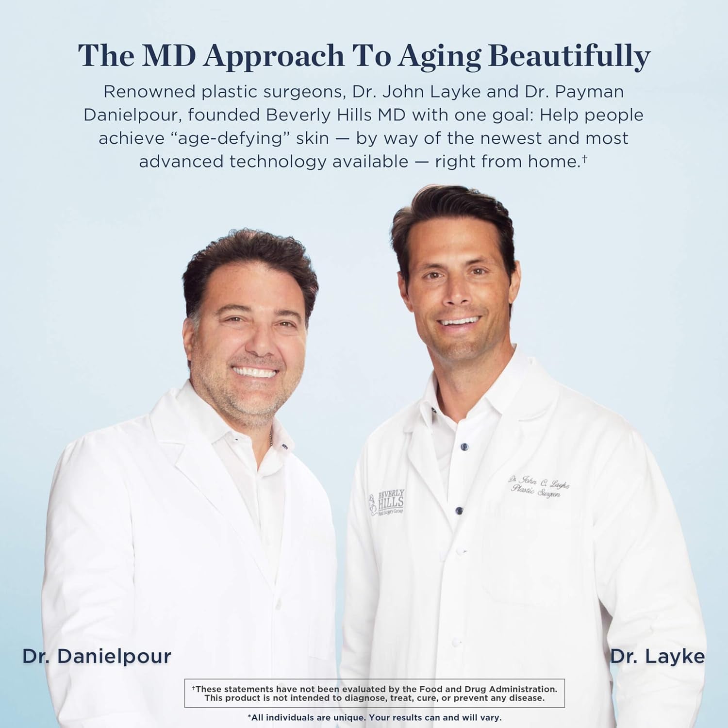 Beverly Hills MD Power Duo Set – Dermal Repair Complex & Rejuv-GH Timeless Beauty Concentrate | Firm, Youthful, Radiant Skin Inside & Out