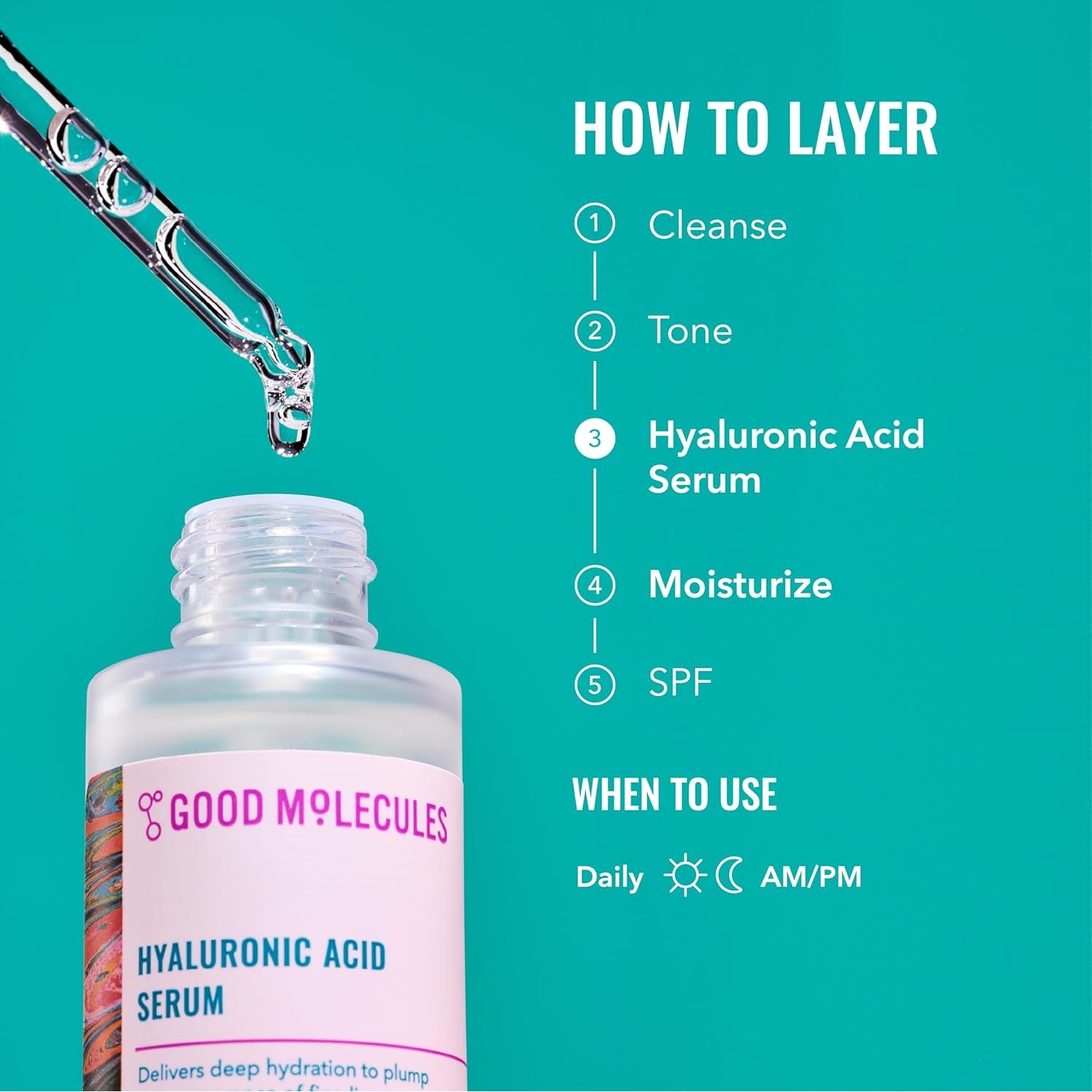 Good Molecules Hyaluronic Acid Serum – 30ml