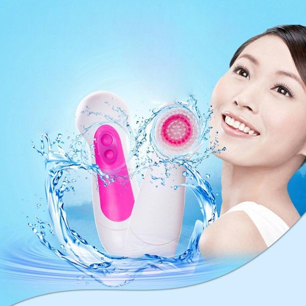 6 - in - 1 Electric Face Cleaning Brush - Glam Global UKGlam Global UK