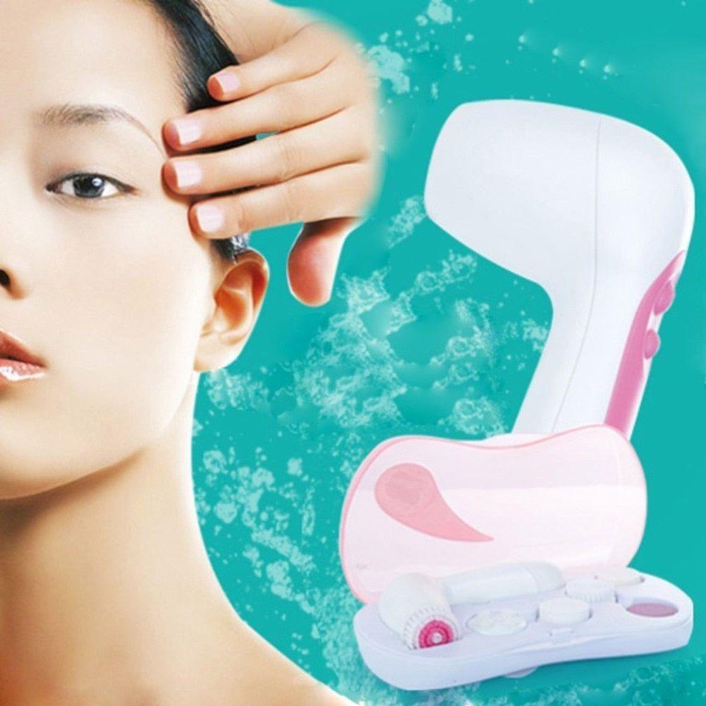 6 - in - 1 Electric Face Cleaning Brush - Glam Global UKGlam Global UK