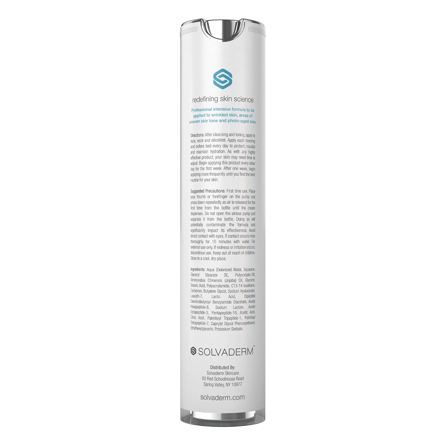Tratamiento Antiarrugas Stemuderm de Solvaderm – 50ml | Complejo Avanzado de Péptidos y Células Madre para una Piel Firme y Joven