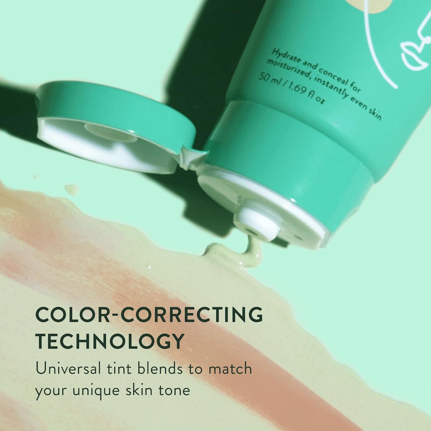 Peach Slices Redness Relief Color Correcting Moisturizer – 50ml | Neutralises Redness & Calms Skin with Adaptive Colour Technology