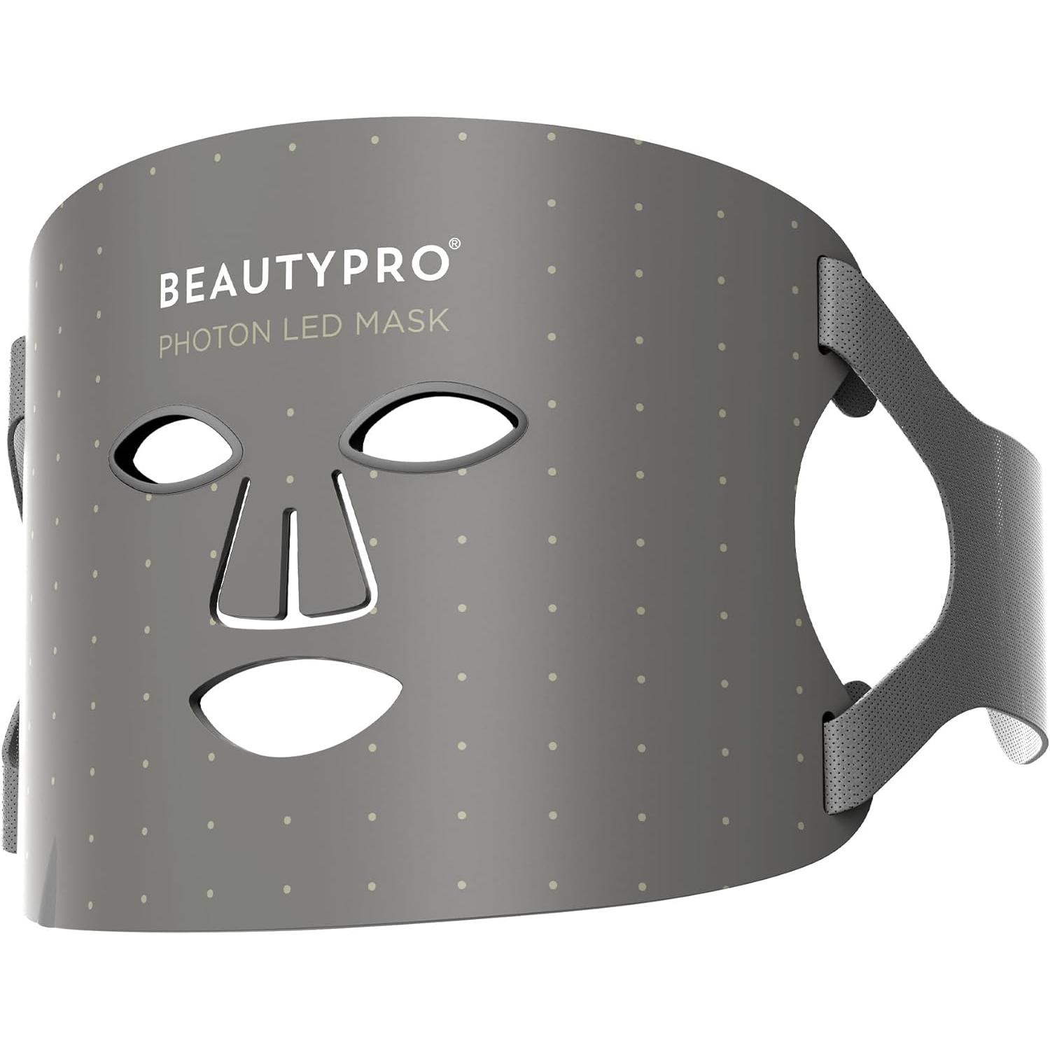 Mascarilla LED Fotón Negro BEAUTYPRO | Dispositivo de terapia de luz 5 en 1 antienvejecimiento, antiacné e iluminador de la piel