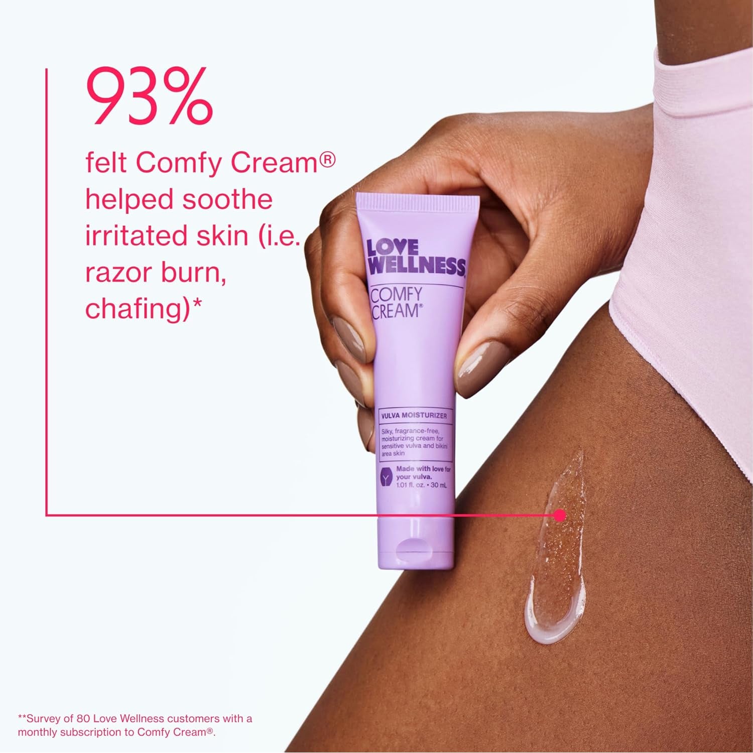 Love Wellness Comfy Cream Vulva & Vaginal Moisturiser – Intimate Dryness Relief & Daily Comfort | 30ml