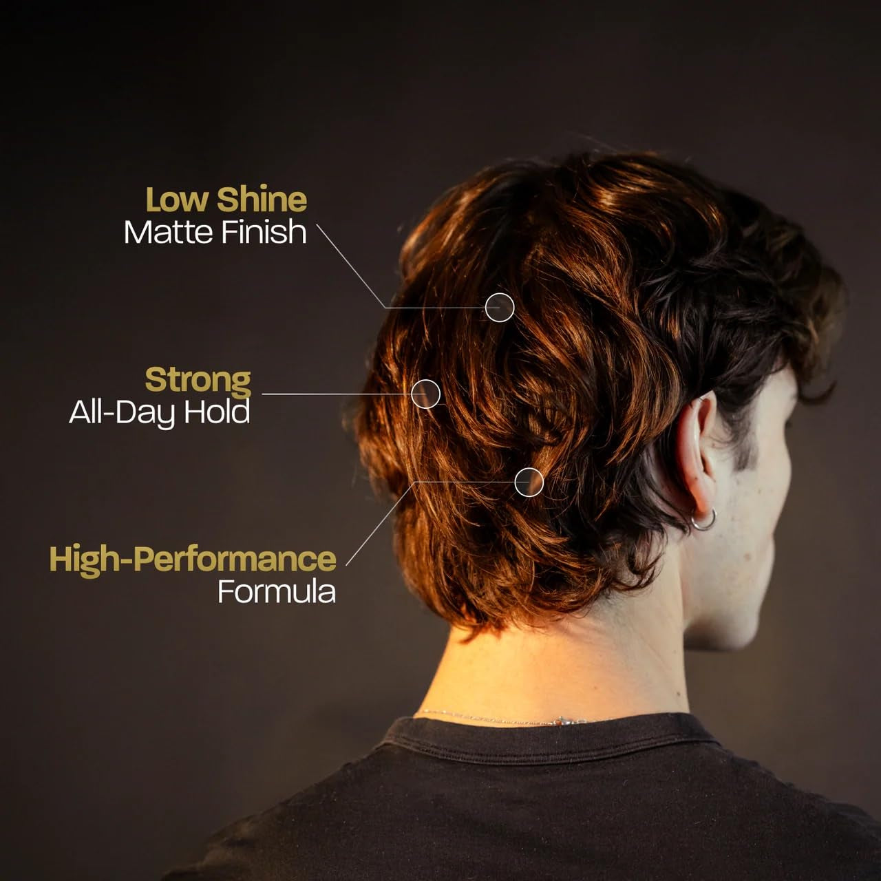 BASED Men's Hair Clay – 85g | Strong Hold & Texturising Finish | Low Shine | Santal Sandalwood | Medium, Thick, Straight & Wavy Hair