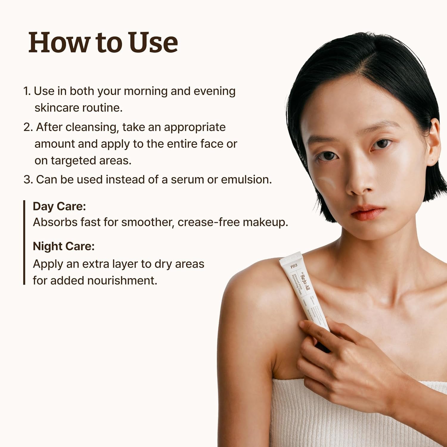 Dr.Reju-All PDRN Rejuvenating Cream – Rejuall PDRN Face Moisturizer – Optimal 1200Ppm for Glass Skin & Plumping – Korean Pharmacy Anti-Aging Skin Care Face Cream - 0.7 Fl Oz