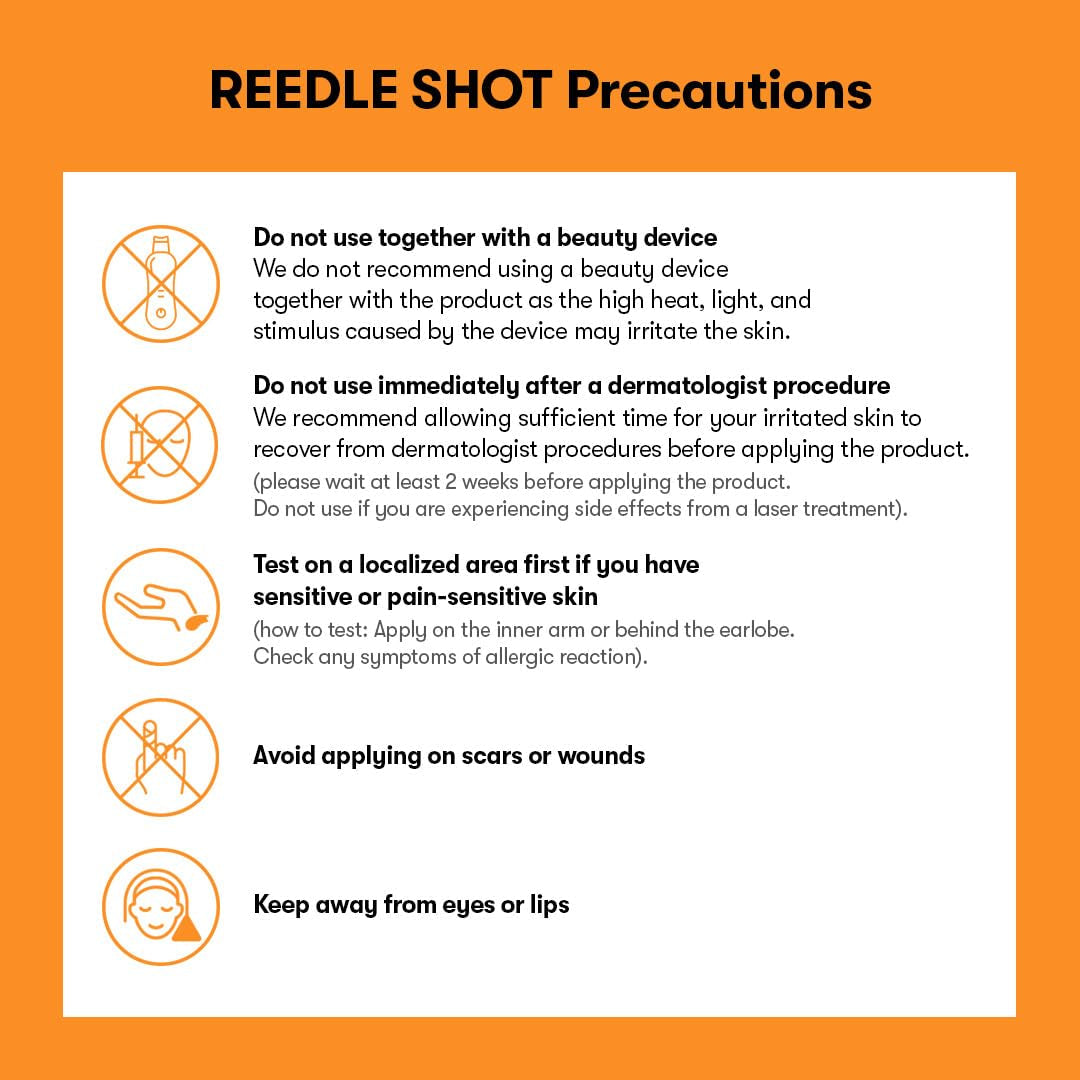 Vita-Light Reedle Shot 100 Serum with Vitamin C Capsules & Vitamin E Microneedling Formula, Korean Skin Booster, 1.69 Fl Oz(50Ml)