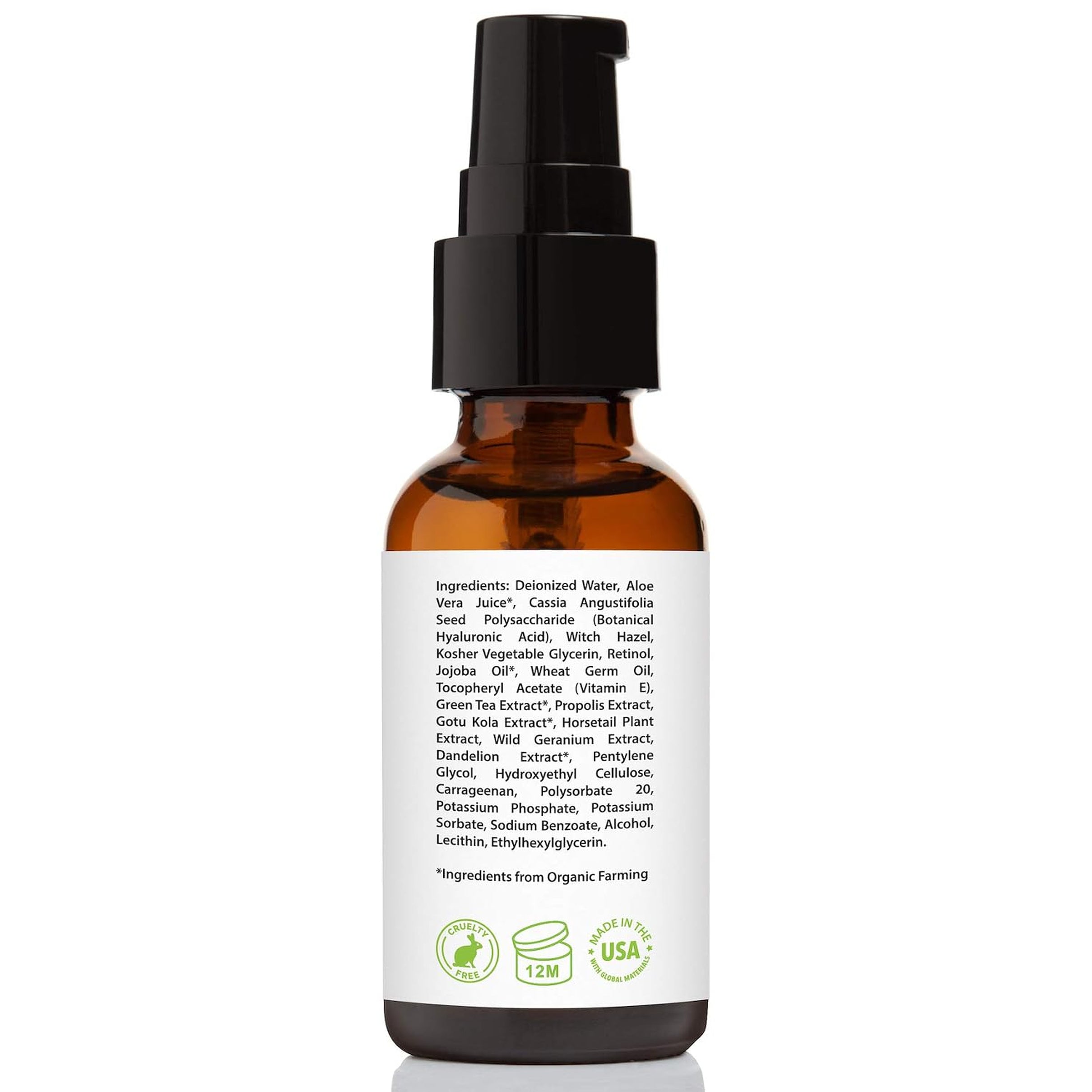 Retinol Serum 2.5% with Hyaluronic Acid & Vitamin E, 1 Fl. Oz.