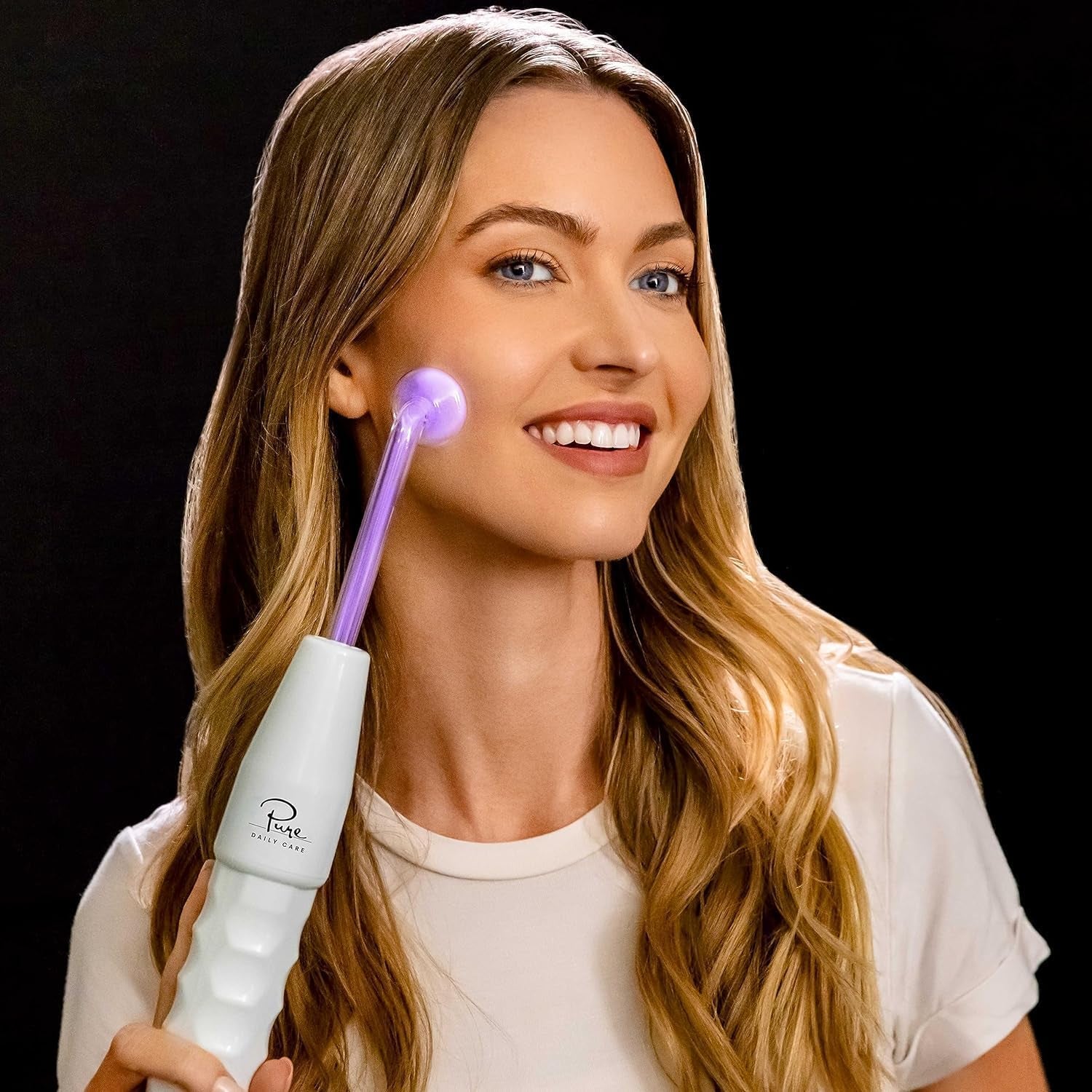 NuDerma Clinical Skin Therapy Wand – Neon & Argon High Frequency Device for Anti-Ageing, Skin Tightening & Clarifying | 6 Wand Attachments