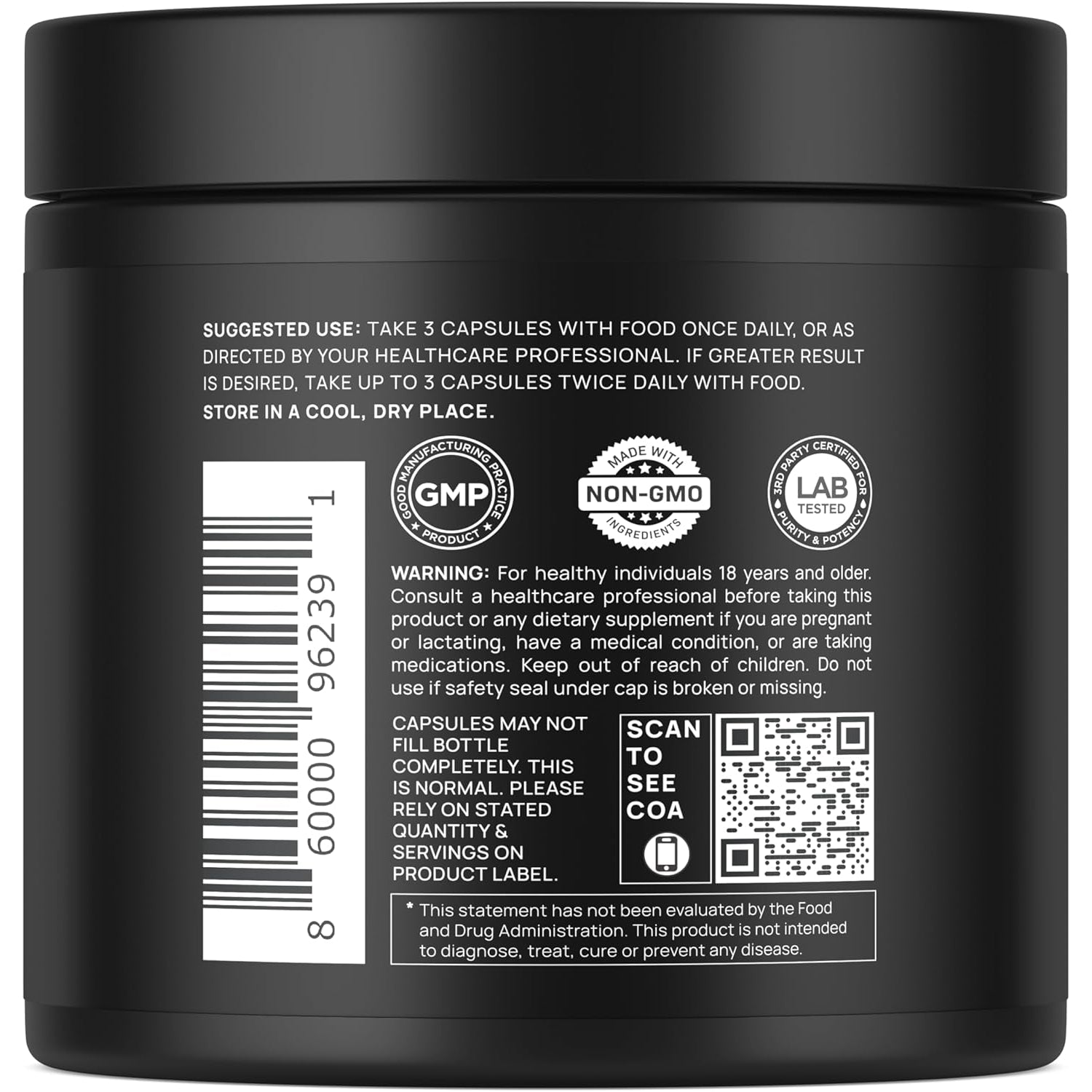 ELMNT 200X Tongkat Ali & Fadogia Agrestis Supplement – 10% Eurycomanone High-Potency Longjack for Muscle Growth & Energy | Men