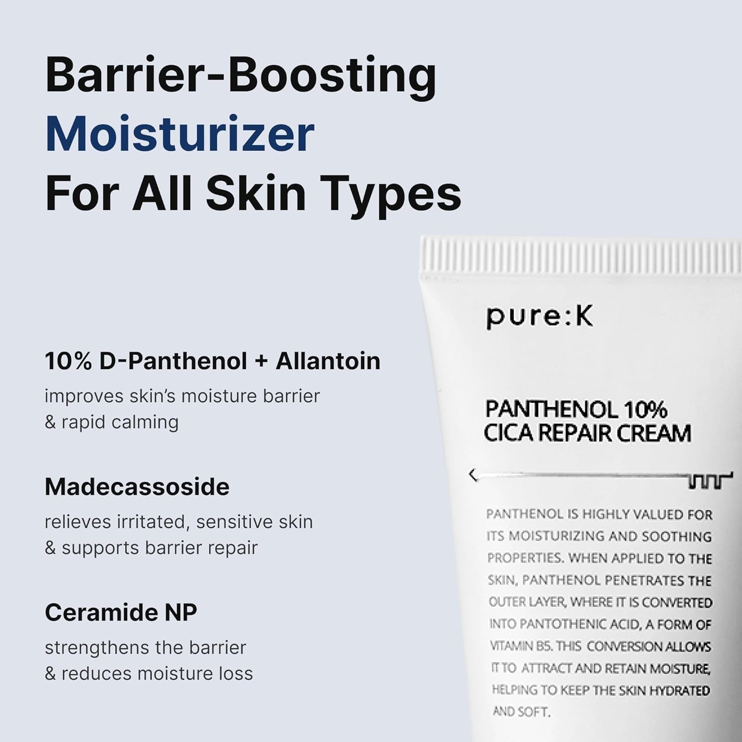 pure:K Panthenol 10% Cica Cream, 80ml – product view 3