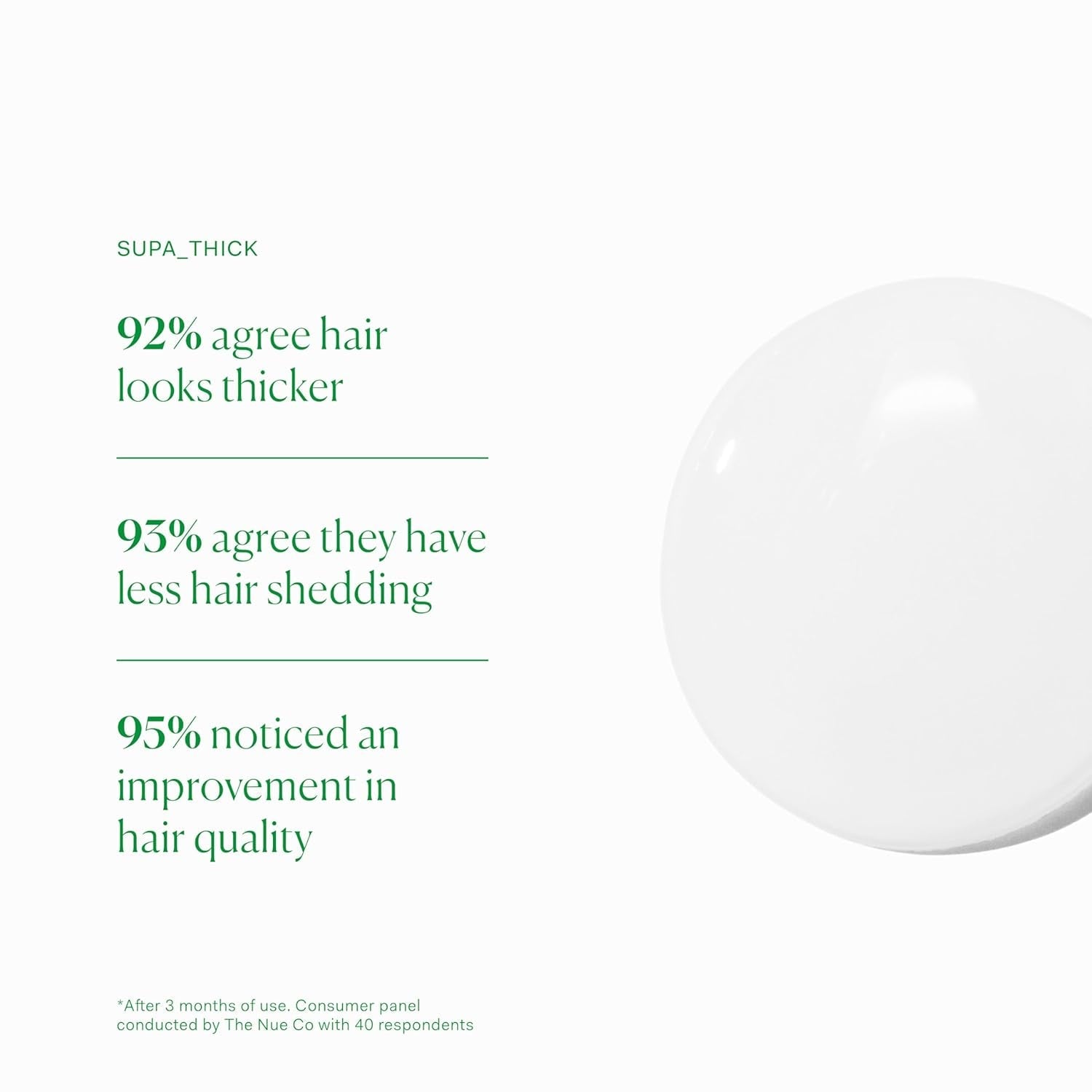 The Nue Co SUPA_THICK Probiotics + Redensyl™ Scalp Serum – 100ml | Boost Density, Soothe Scalp, Promote Hair Growth