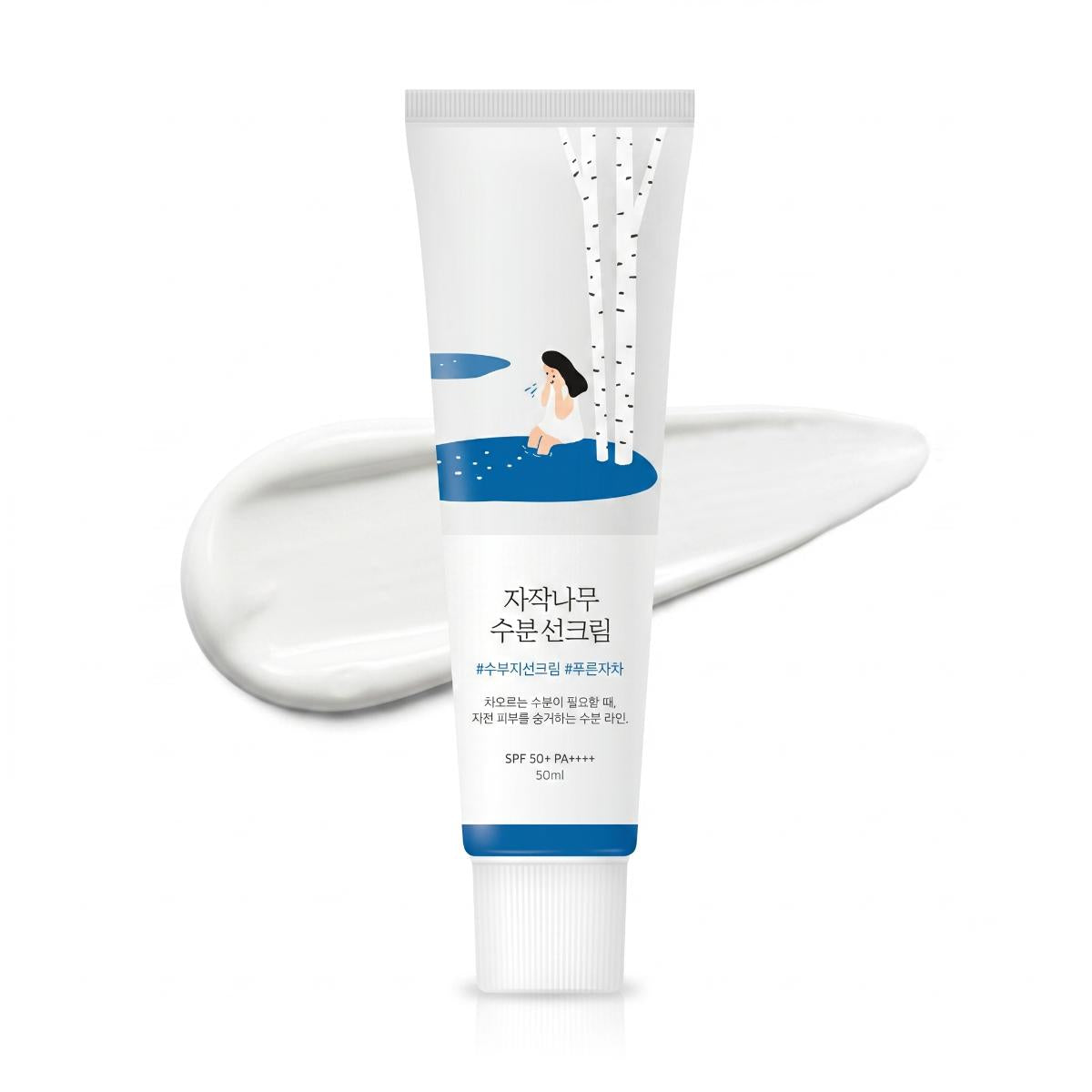 ROUND LAB Daily Hydration & Protect Trio – Dokdo Cleanser, Birch Juice Cream & Sun Cream