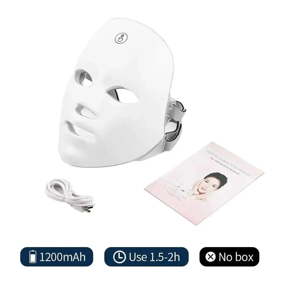 7 Colors Cycle Beauty Mask – LED Light Therapy for Glowing Skin - Glam Global UKGlam Global UK