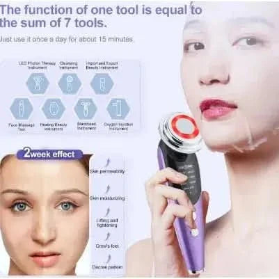 7 - in - 1 Facial Lifter and Massager: Restore Youthful Glow & Firmness - Glam Global UKGlam Global UK