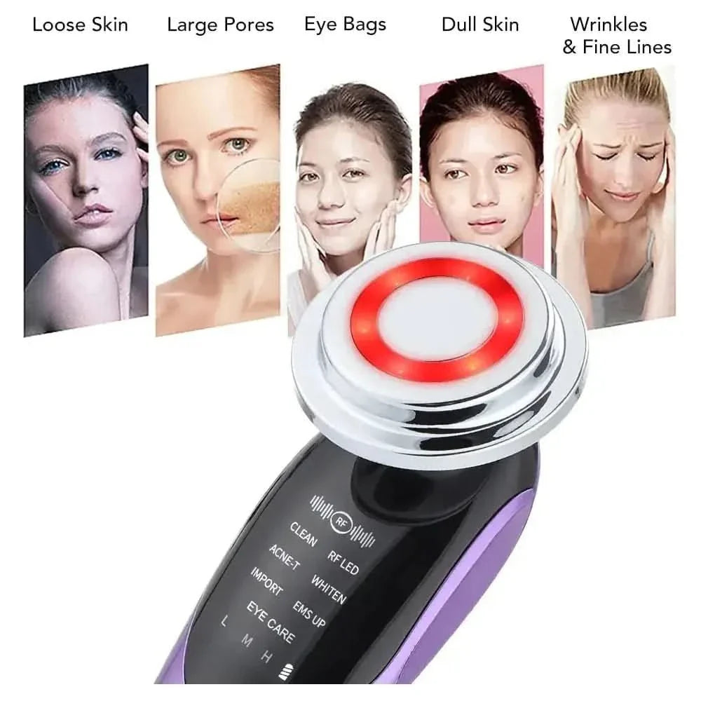 7 - in - 1 Facial Massager – Advanced Anti - Aging Therapy & Skin Rejuvenation - Glam Global UKGlam Global UK