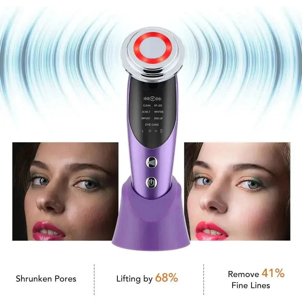 7 - in - 1 Facial Massager – Advanced Anti - Aging Therapy & Skin Rejuvenation - Glam Global UKGlam Global UK