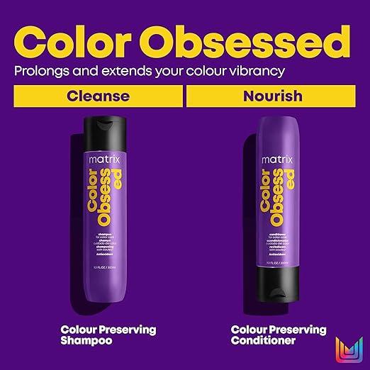 Matrix Total Results Color Obsessed Champú y Acondicionador Dúo - 2 x 300ml | Protección y Vibración del Color