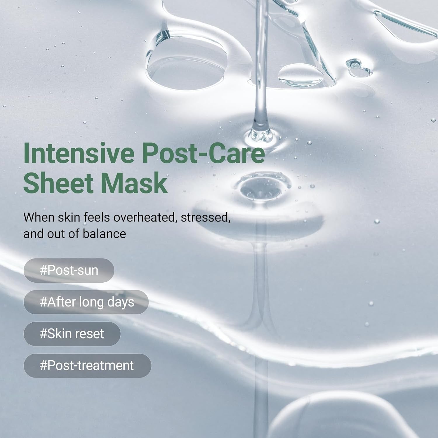 DA EFFECT Cooling Treatment Sheet Mask – Skin Protection & Barrier Repair Care for Stressed, Irritated Skin | Post-Treatment Care | Calming, Hydrating Face Mask | 25G X 5 Sheets