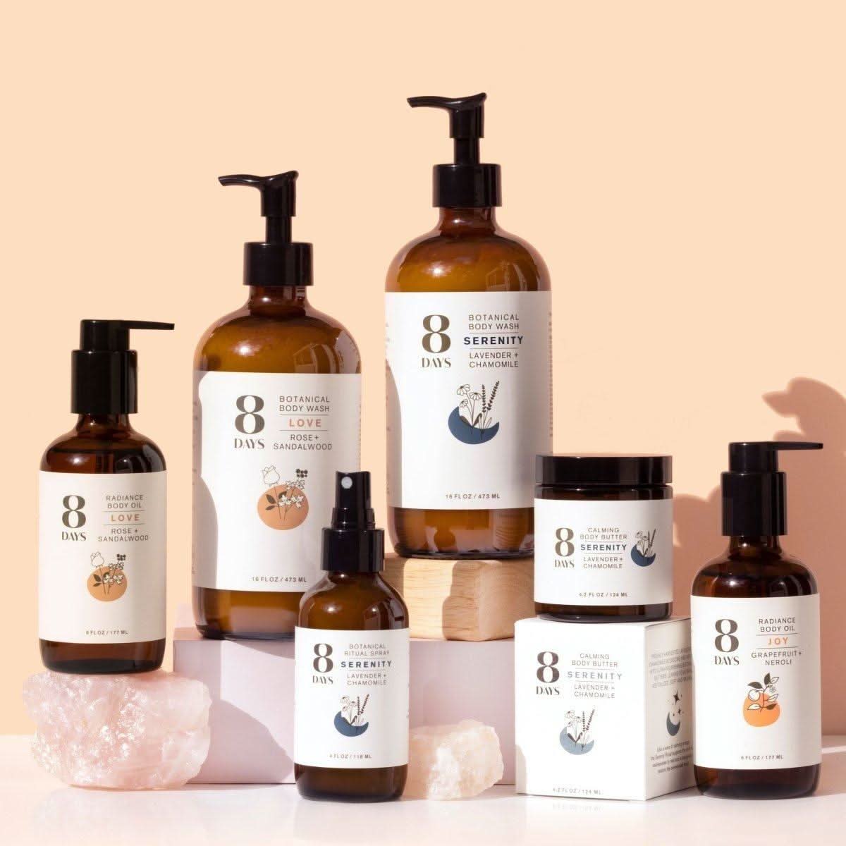 8 Days Radiance Body Oil 180ml - Glam Global UK8 Days