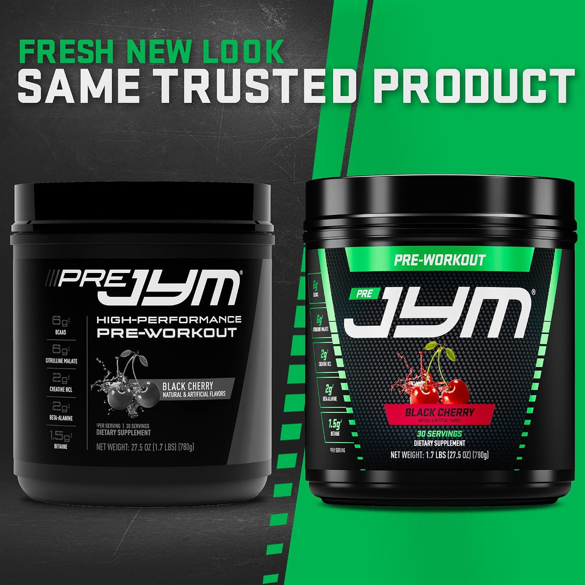 JYM Supplement Science PreJYM Pre-Entrenamiento de Alto Rendimiento – 780g | Cereza Negra | Fórmula para Fuerza, Enfoque y Resistencia