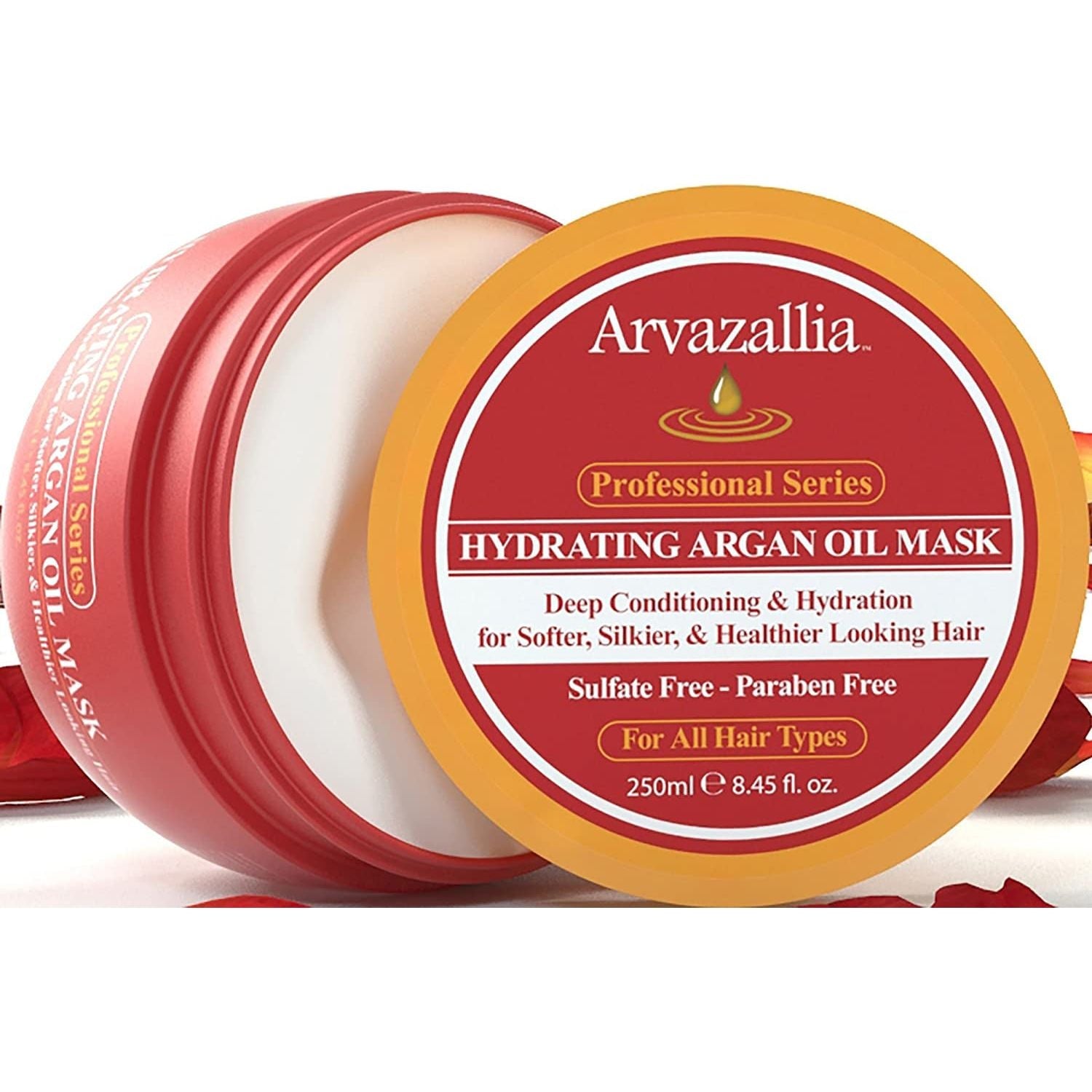 Arvazallia Hydrating Argan Oil Mask – 250ml | Deep Moisture & Repair for Dry, Damaged Hair