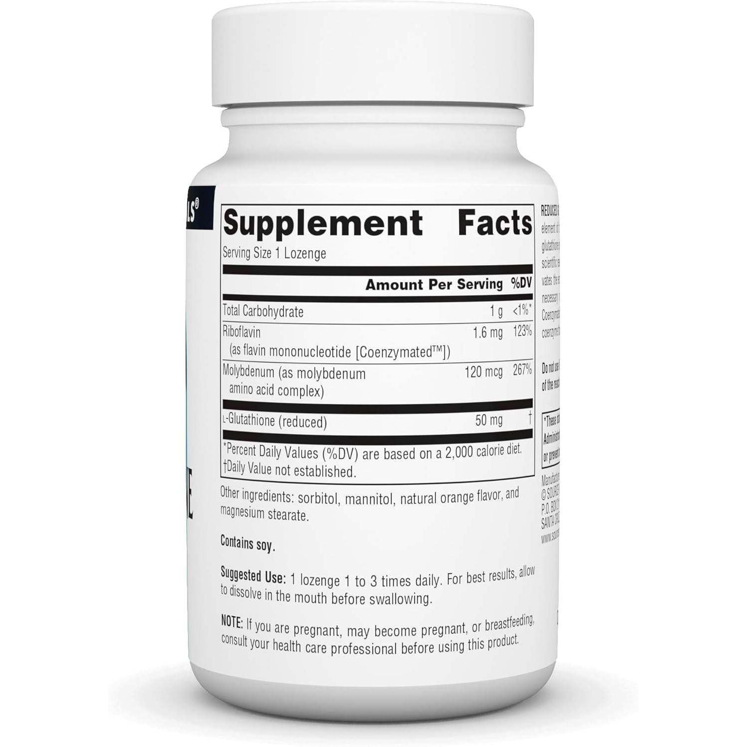 Source Naturals Reduced Glutathione Complex 100 Lozenges - Antioxidant Support