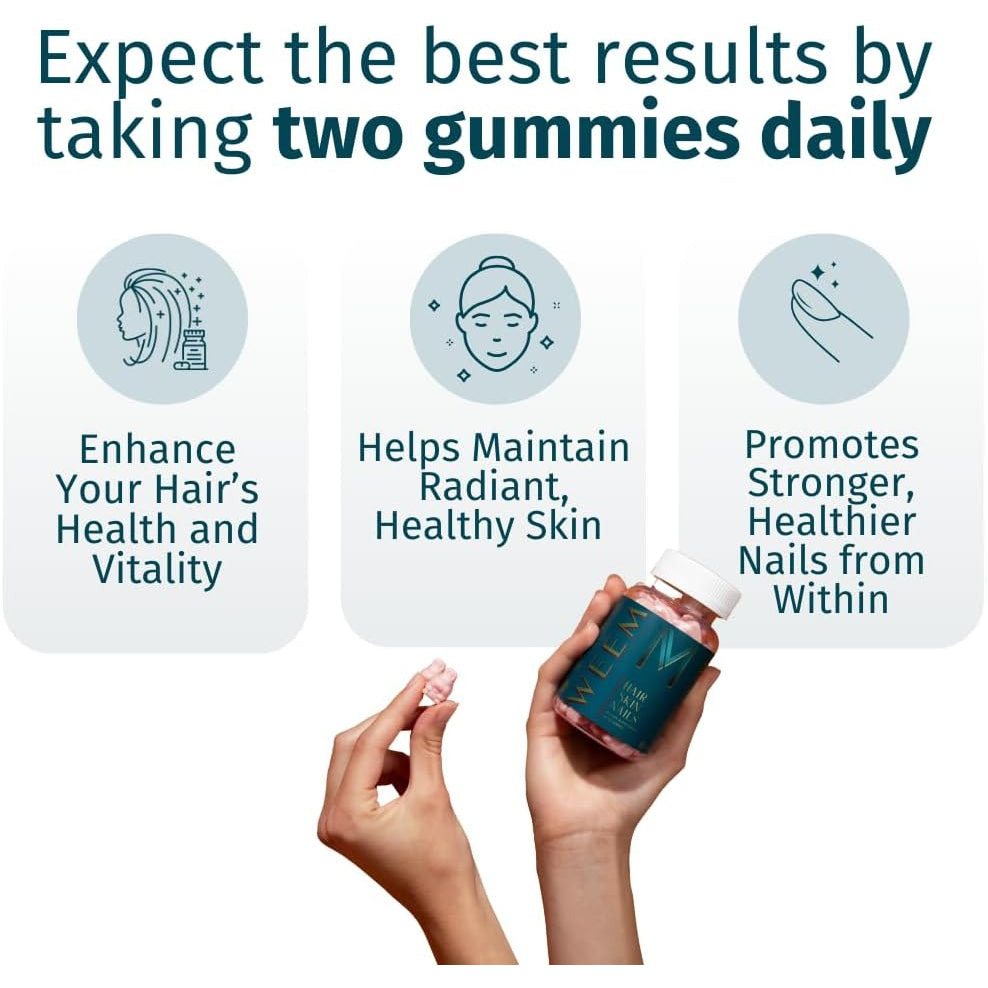 WEEM Hair, Skin and Nails Gummies – product view 2