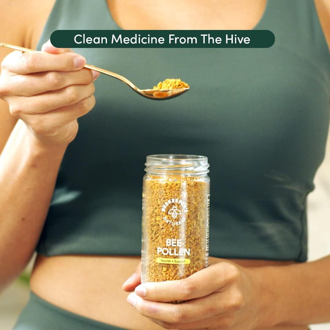 Beekeeper's Naturals Bee Pollen – 150g | Nature’s Multivitamin for Energy & Recovery