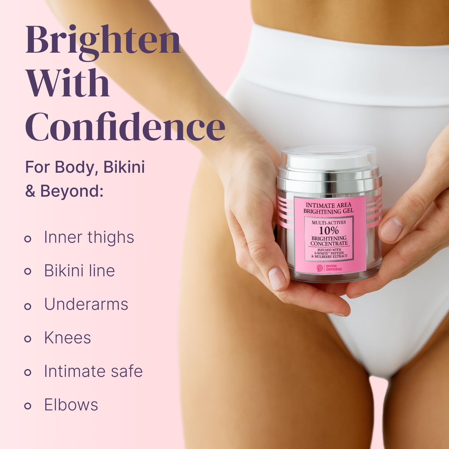 Divine Derriere Intimate Dark Spot Corrector – Mulberry Extract, Alpha Arbutin & Peptides for Bikini Line, Underarms & Sensitive Areas | Body & Face - 50ml