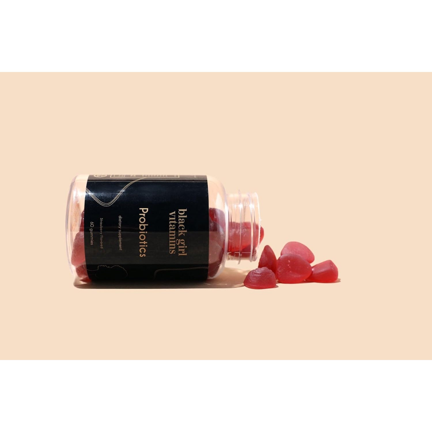 Black Girl Vitamins Probiotic Gummies – 60 Count | Raspberry Watermelon | Digestive Health & Immune Support | Gluten-Free