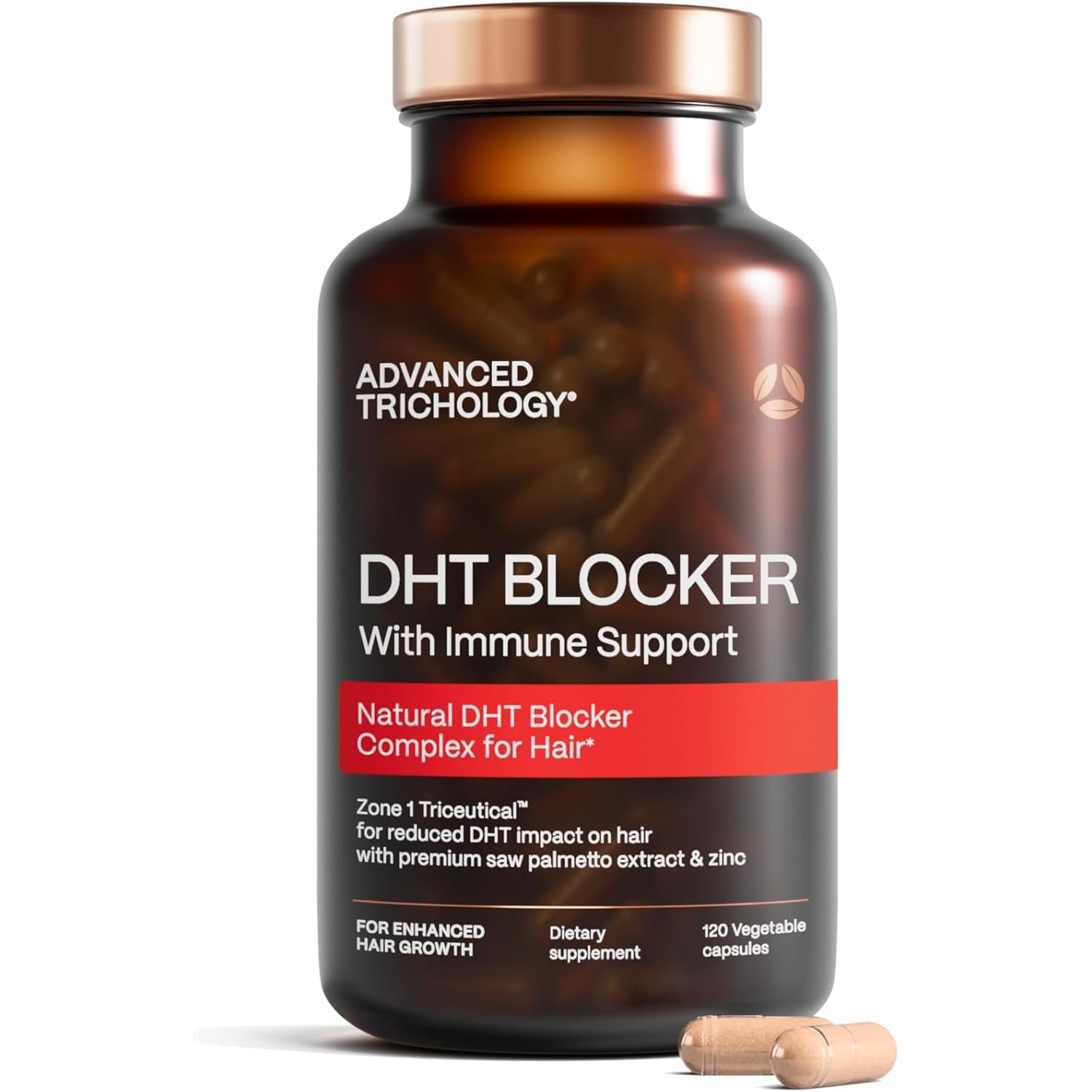 Advanced Trichology DHT Blocker Hair Supplement – Clinically Formulated for Genetic Hair Thinning in Men & Women