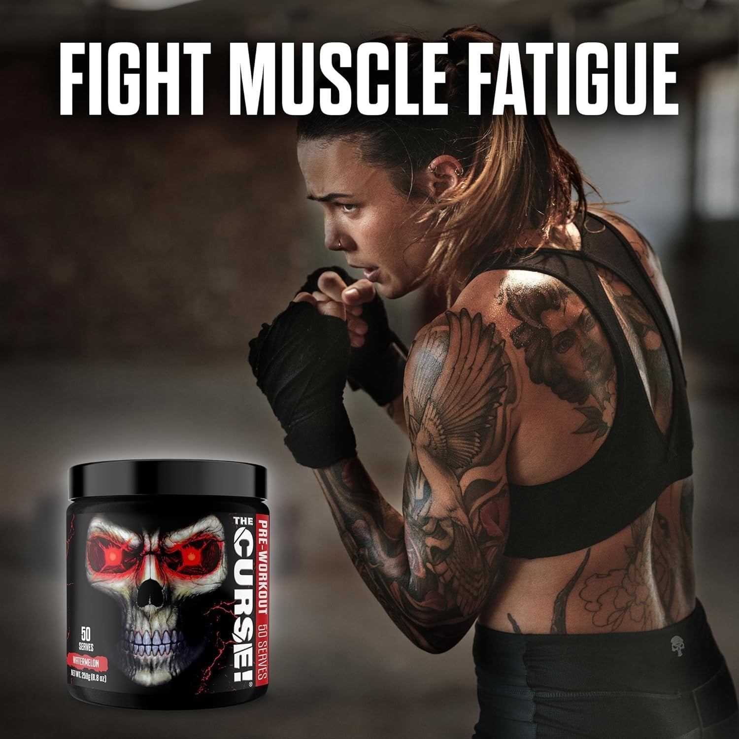 JNX SPORTS The Curse! Pre-Workout Powder (Watermelon) – 250g | Explosive Energy, Focus & Muscle Pumps