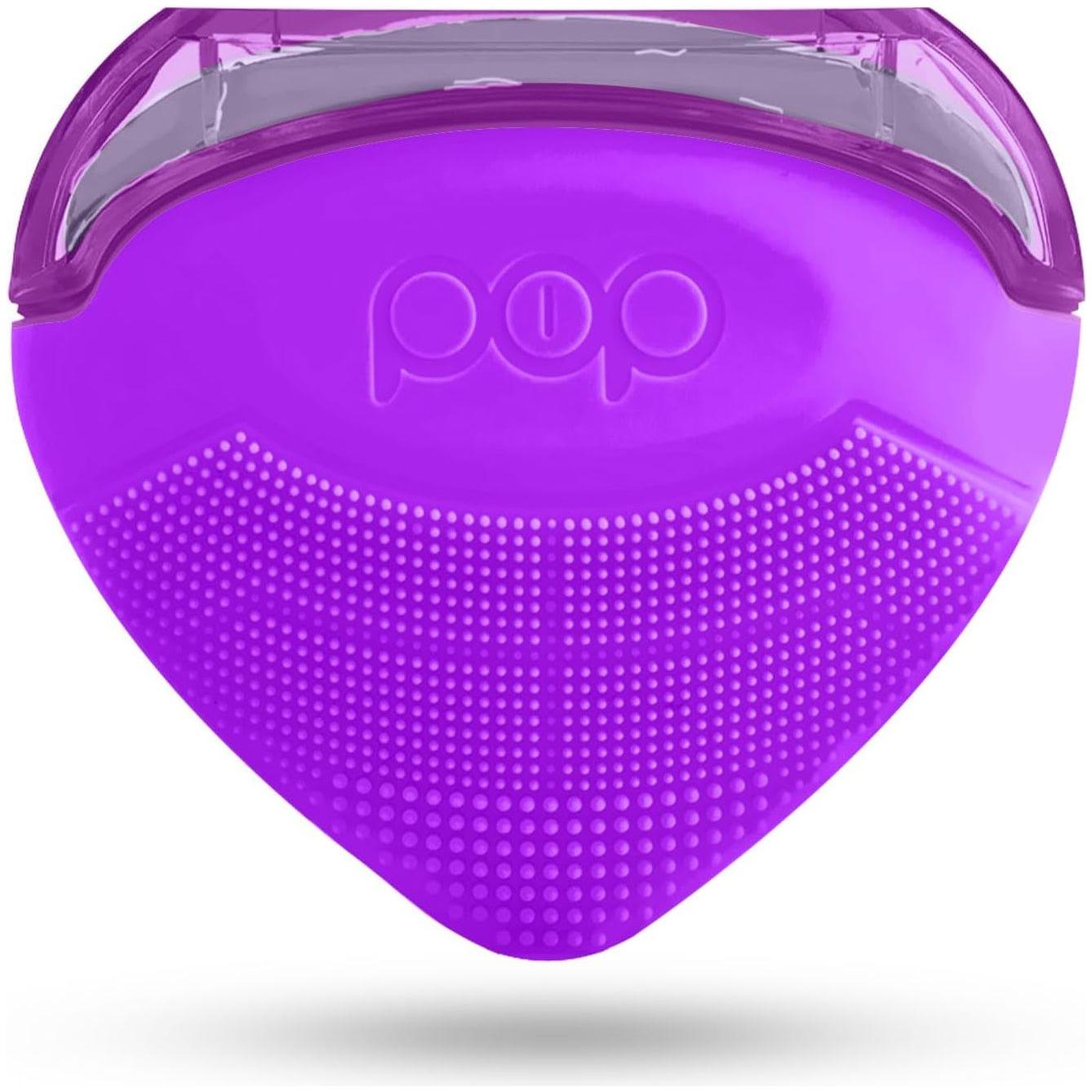 Pop Sonic Strawberry 3-in-1 Skin Exfoliating Cleanser (Purple) – Compact, Rechargeable Device for Cleansing, Massaging & Exfoliating