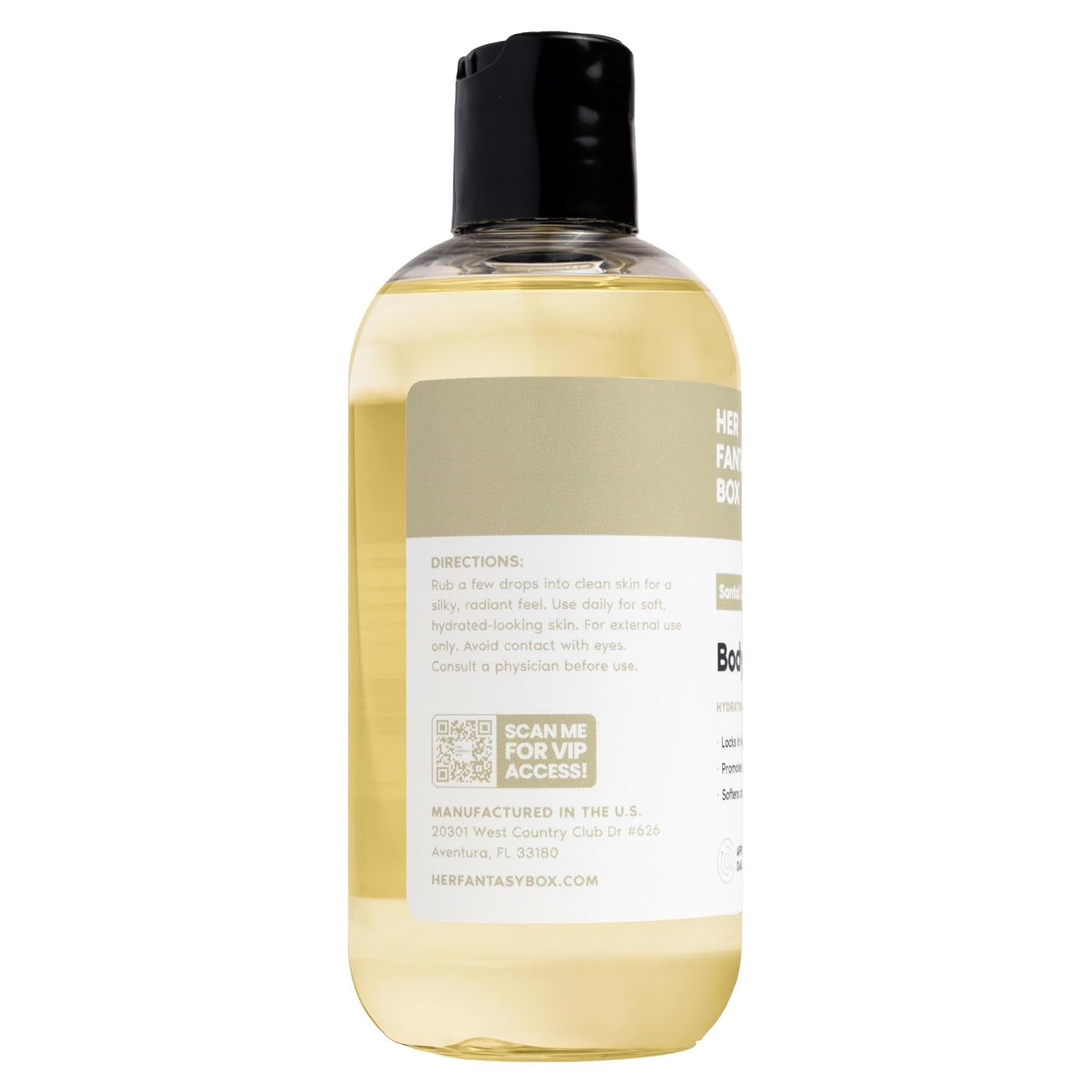 Her Fantasy Box Body Splash – Santal Driftwood | Lightweight Fragrant Body Mist | Natural Feminine Wellness Brand - 240ml
