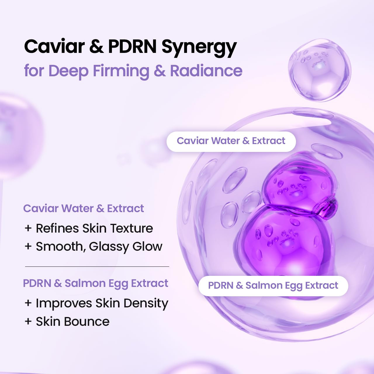 BIODANCE Rejuvenating Caviar PDRN Real Deep Hydrogel Mask – 34g x 4 Sheets | Overnight Skin Firming, Radiance & Recovery | Korean Skincare
